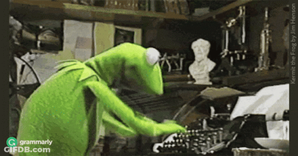 Kermit The Frog Fast Typing GIF