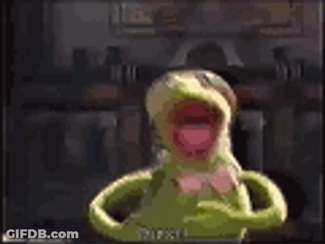 Kermit The Frog Fozzie Bear Kiss GIF