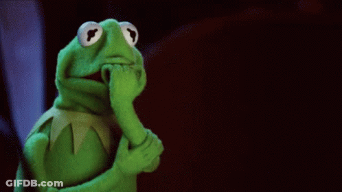 Kermit The Frog Hand On Chin GIF
