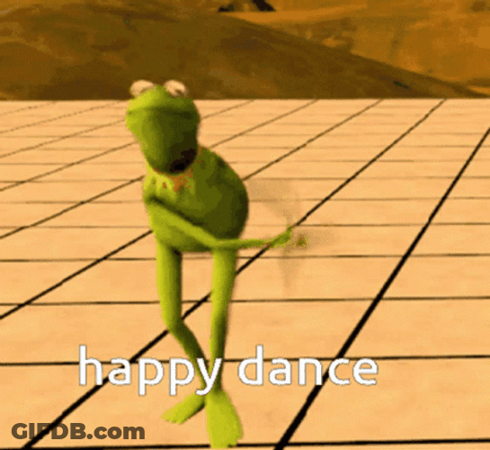 Kermit The Frog Happy Dance GIF