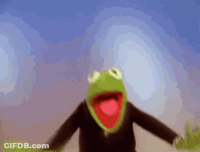 Kermit The Frog Happy Happy Joy Joy GIF