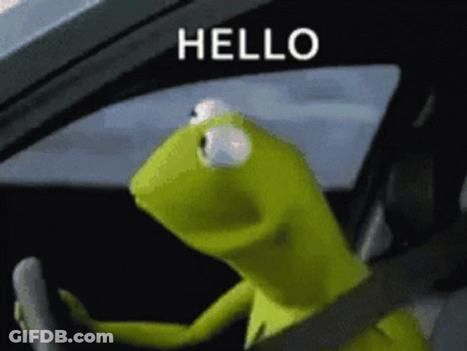 Kermit The Frog Hello GIF