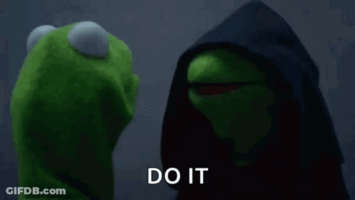 Kermit The Frog In Black Hood With Darth Vader GIF