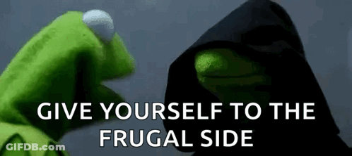Kermit The Frog Is Wearing A Black Hood And Talking To A Person . GIF