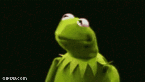 Kermit The Frog Looking Forward GIF