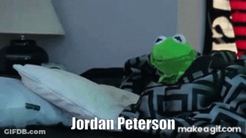 Kermit The Frog Lying On Bed Named Jordan Peterson GIF