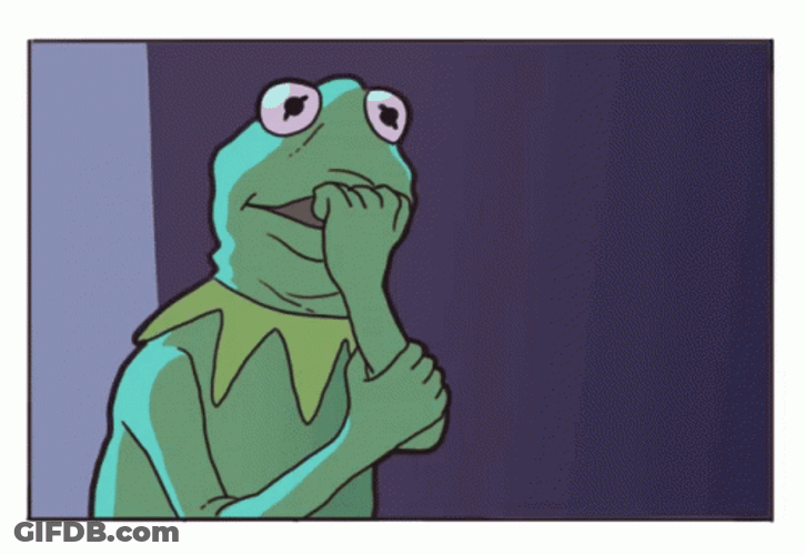 Kermit The Frog Nail Biter GIF