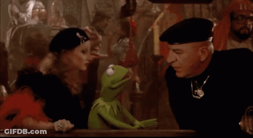 Kermit The Frog Next To Man And Woman Yeth GIF