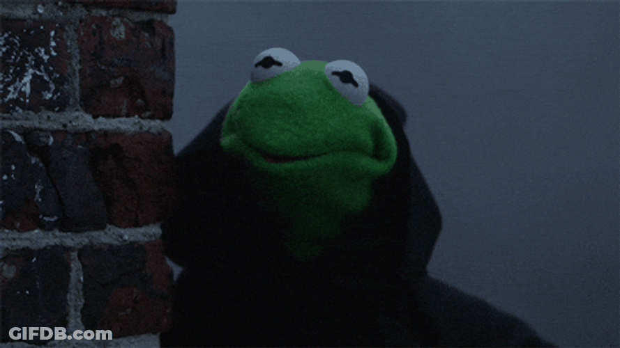 Kermit The Frog Peeking Meme GIF