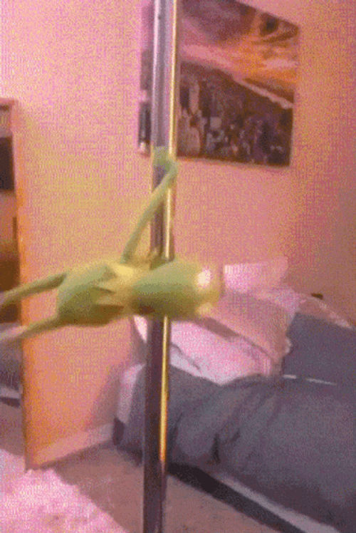 Kermit The Frog Pole Dancing GIF