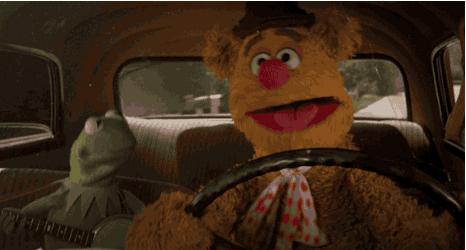 Kermit The Frog Road Trip Friends GIF
