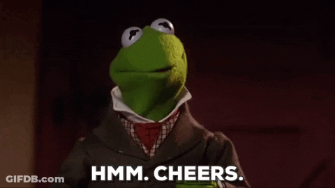 Kermit The Frog Saying Hmm Cheers GIF