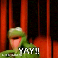 Kermit The Frog Saying Yay GIF