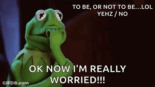 Kermit The Frog Says Ok Now I'm Really Worried GIF