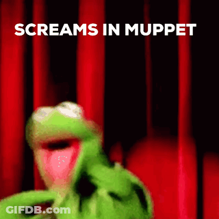Kermit The Frog Screaming GIF