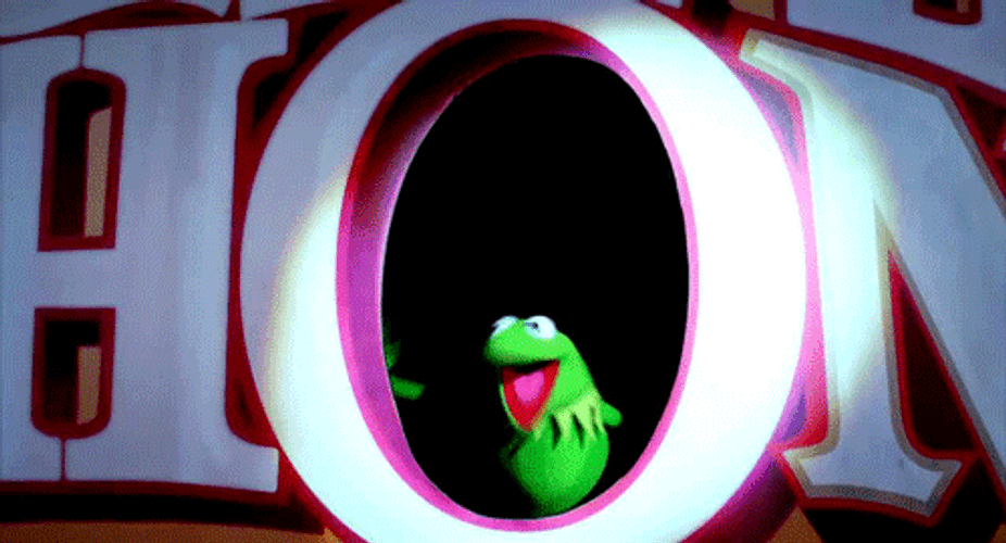 Kermit The Frog Screaming Disney Muppets GIF