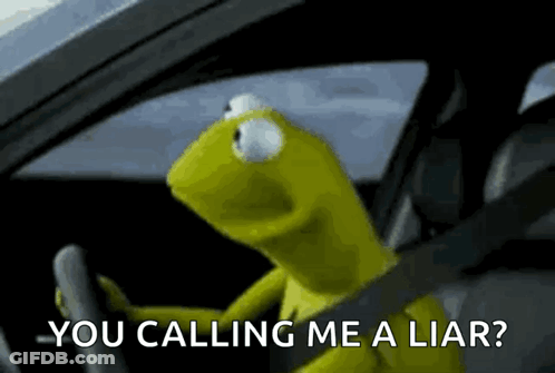 Kermit The Frog Sitting In Driver Seat Of Car GIF