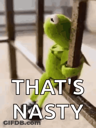 Kermit The Frog Sitting On Railing GIF