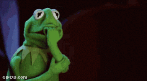 Kermit The Frog Thinking Hand To Chin GIF