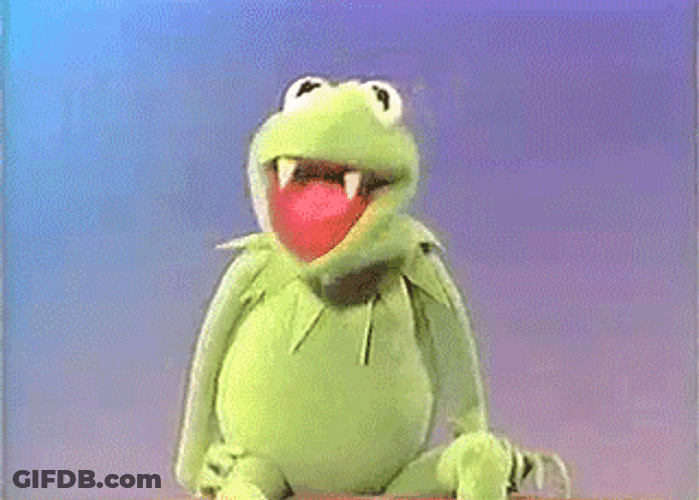 Kermit The Vampire Biting Meme GIF