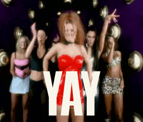 Kermit Yay Geri Halliwell GIF