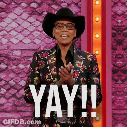 Kermit Yay Ru Paul GIF