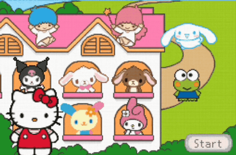 Keroppi And His Friends Having A Picnic GIF