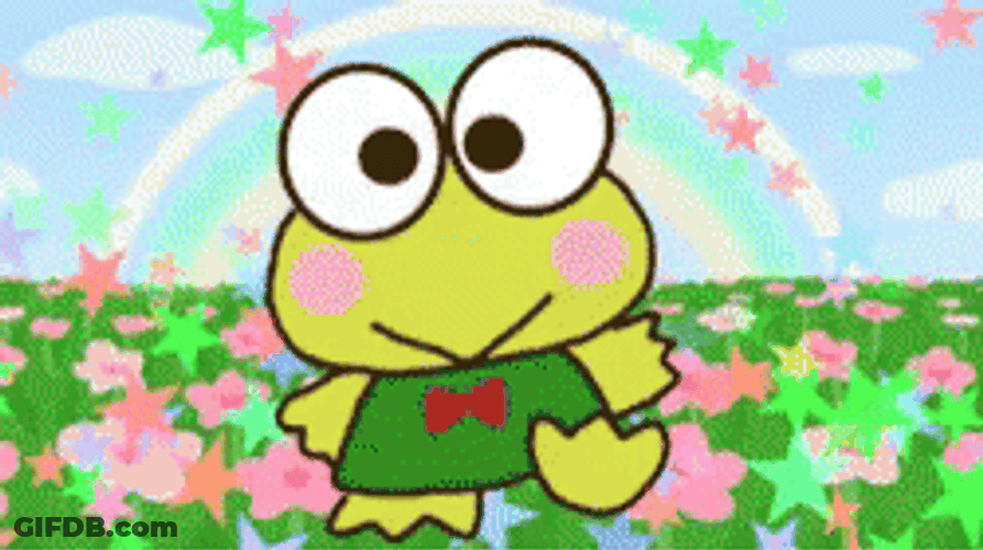 Keroppi Having A Great Day GIF