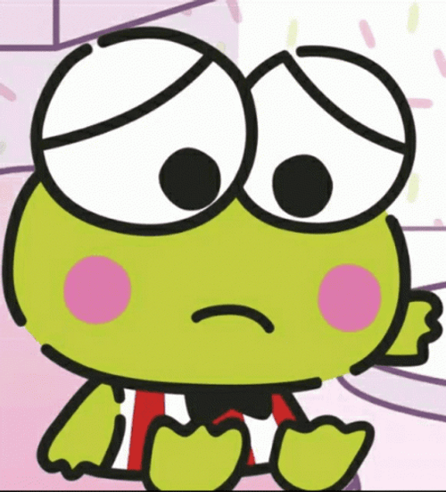 Keroppi In His Sad State GIF