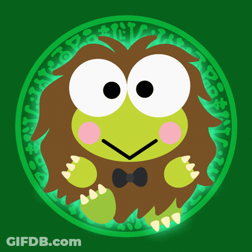 Keroppi Inside Rotating Circle GIF