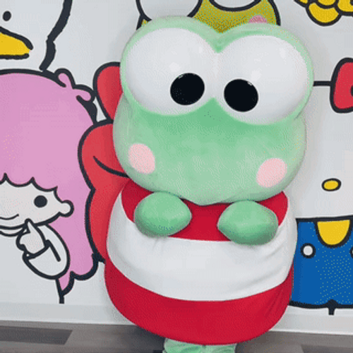 Keroppi With His Travel Adventure Character GIF