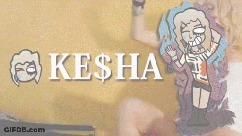 Kesha Cartoon Drawing GIF