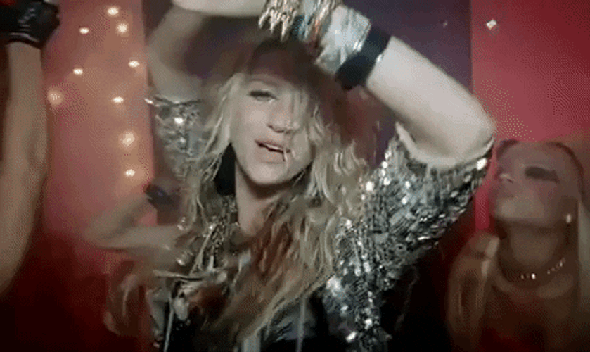 Kesha Partying Tik Tok Music Video GIF
