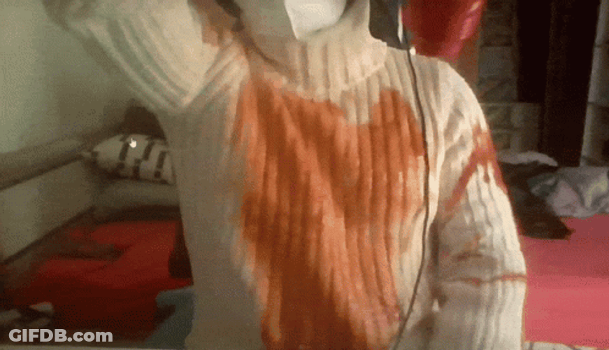 Ketchup All Over The Body GIF