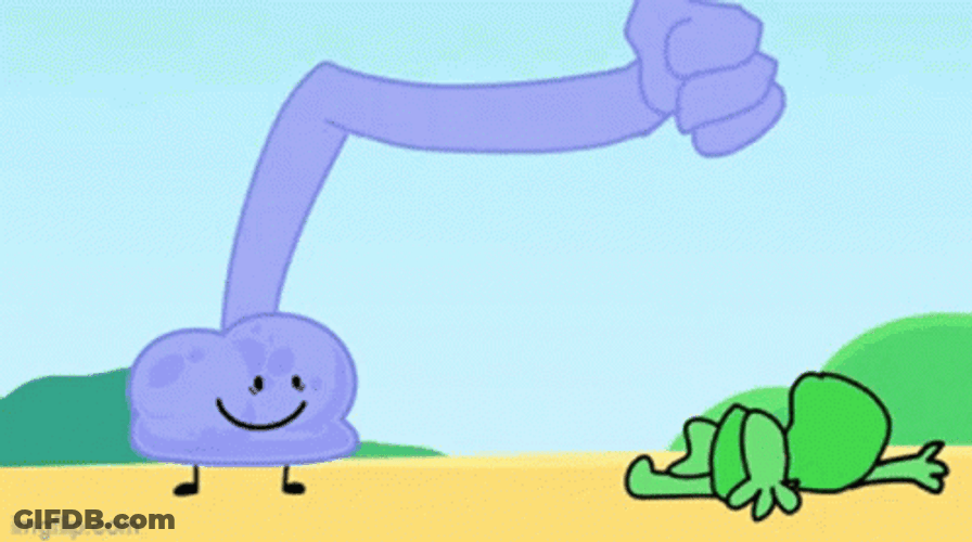 Kettle Beat Up Creature On Ground GIF