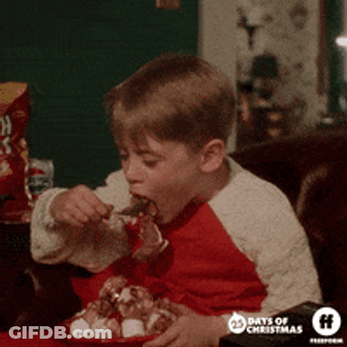 Kevin At Home And Eating Alone GIF