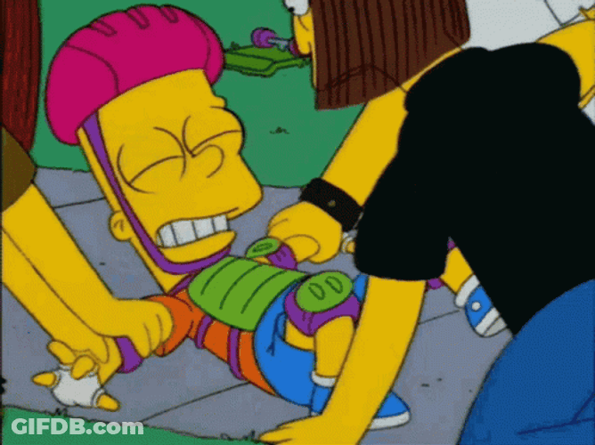 Kevin Beat Up Bart Simpson GIF