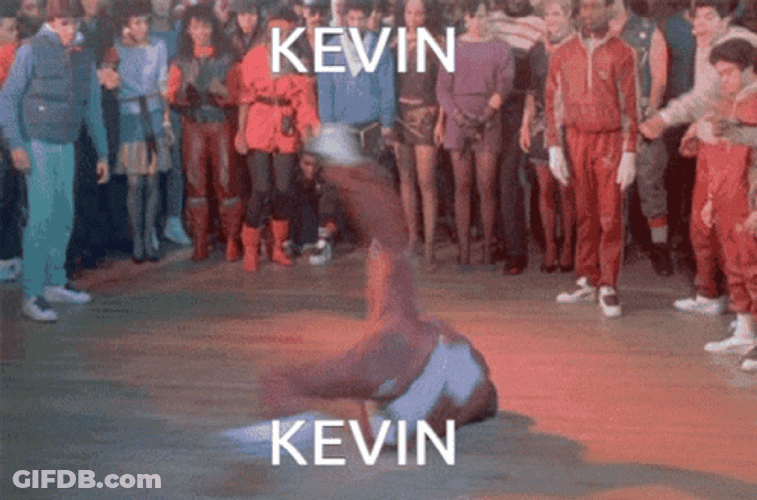 Kevin Breakdance Flash Mob GIF