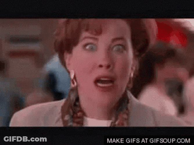 Kevin Catherine O Hara Scream Pass Out GIF
