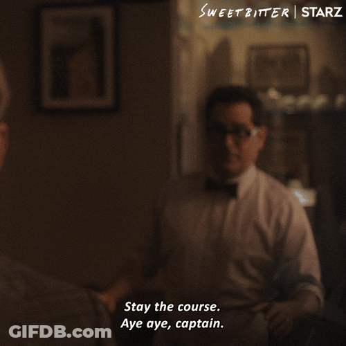 Kevin Costner Stay Course Aye Aye GIF