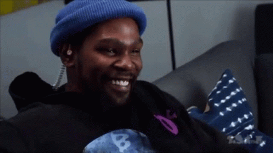 Kevin Durant Laughing To Serious GIF