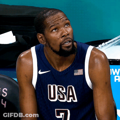 Kevin Durant Looking Up Usa Basketball GIF