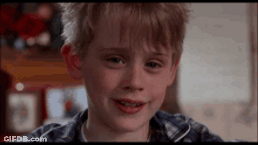 Kevin Eyebrows Move At Home Alone GIF