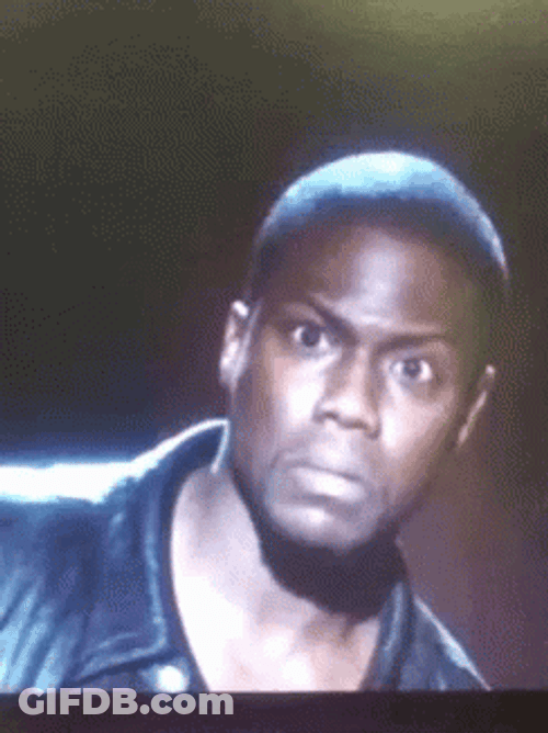 Kevin Hart Blink Confused Face GIF