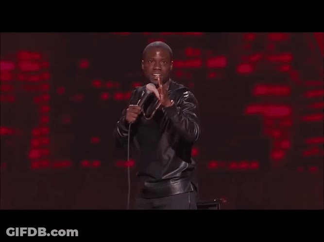 Kevin Hart Cracking Joke GIF
