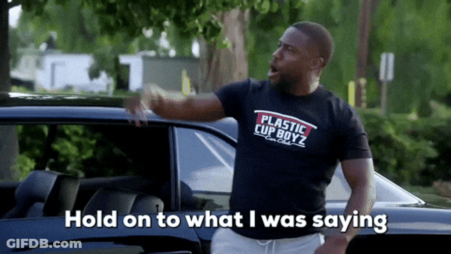 Kevin Hart Damn What I Was Saying GIF