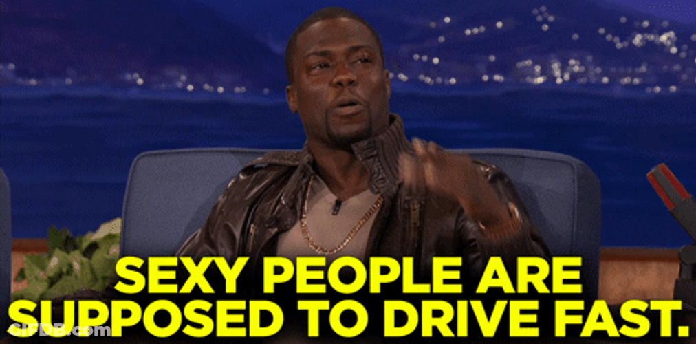 Kevin Hart Drive Fast GIF