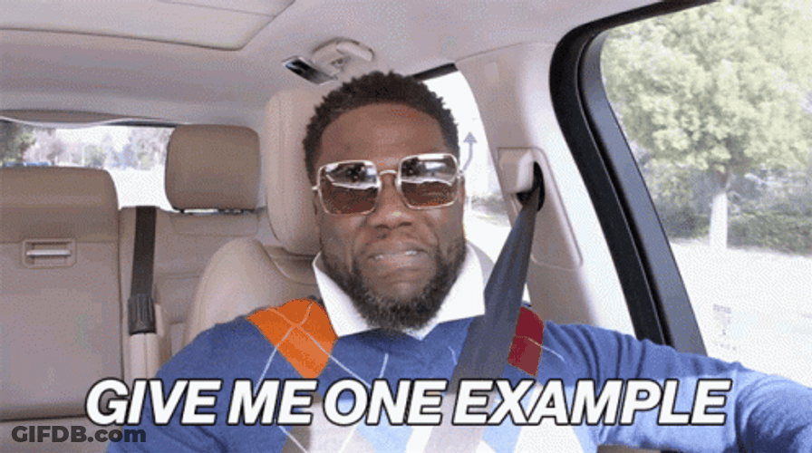 Kevin Hart Give Me One Example GIF
