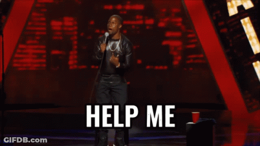 Kevin Hart Help Me GIF