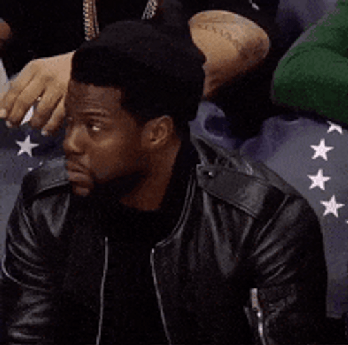 Kevin Hart In Black Nodding GIF